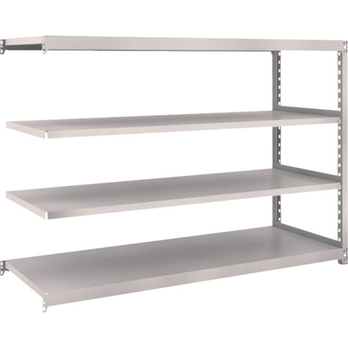 【ポイント3倍 4/8-4/10まで】【メーカー直送T】トラスコ中山(TRUSCO) M2型軽中量棚 1760X600XH1200 4段 連結 NGM24664B