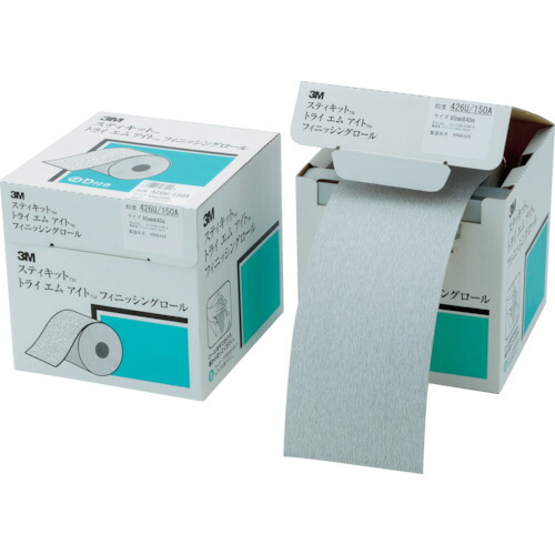【メーカー直送T】３Ｍ　スティキット　フィニッシングロール　４２６Ｕ　＃１８０　７５ｍｍＸ４０ｍ FR426U180A75