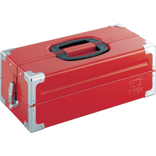 【メーカー直送T】ＴＯＮＥ　ツールケース（メタル）　Ｖ形２段式　４３３Ｘ２２０Ｘ１６０ｍｍ　レッド　BX322S