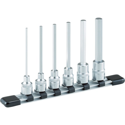 【メーカー直送T】ＴＯＮＥ　ロングヘキサゴンソケットセット（ホルダー付）　６ｐｃｓ　HH306L