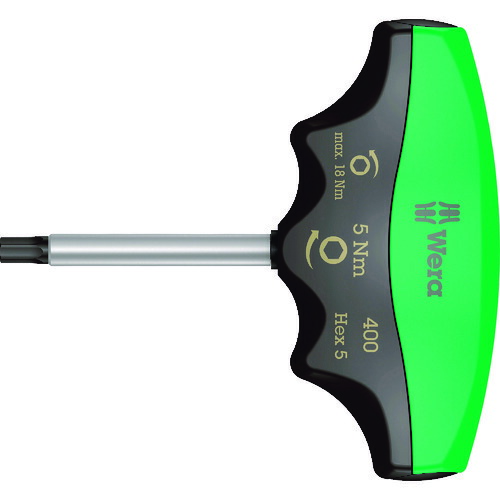 【メーカー直送T】Wera 400 トルクドライバーT型 ヘックスプラス六角5.0 / 5.0 Nm 005081|コーナンeショップ 店