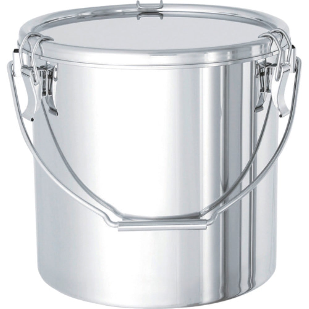 【メーカー直送T】日東 ステンレスタンク ストレートクリップ式吊下げ密閉タンク(フタ付) 7L CTB-21 (SUS304 7L)|コーナンeショップ 店