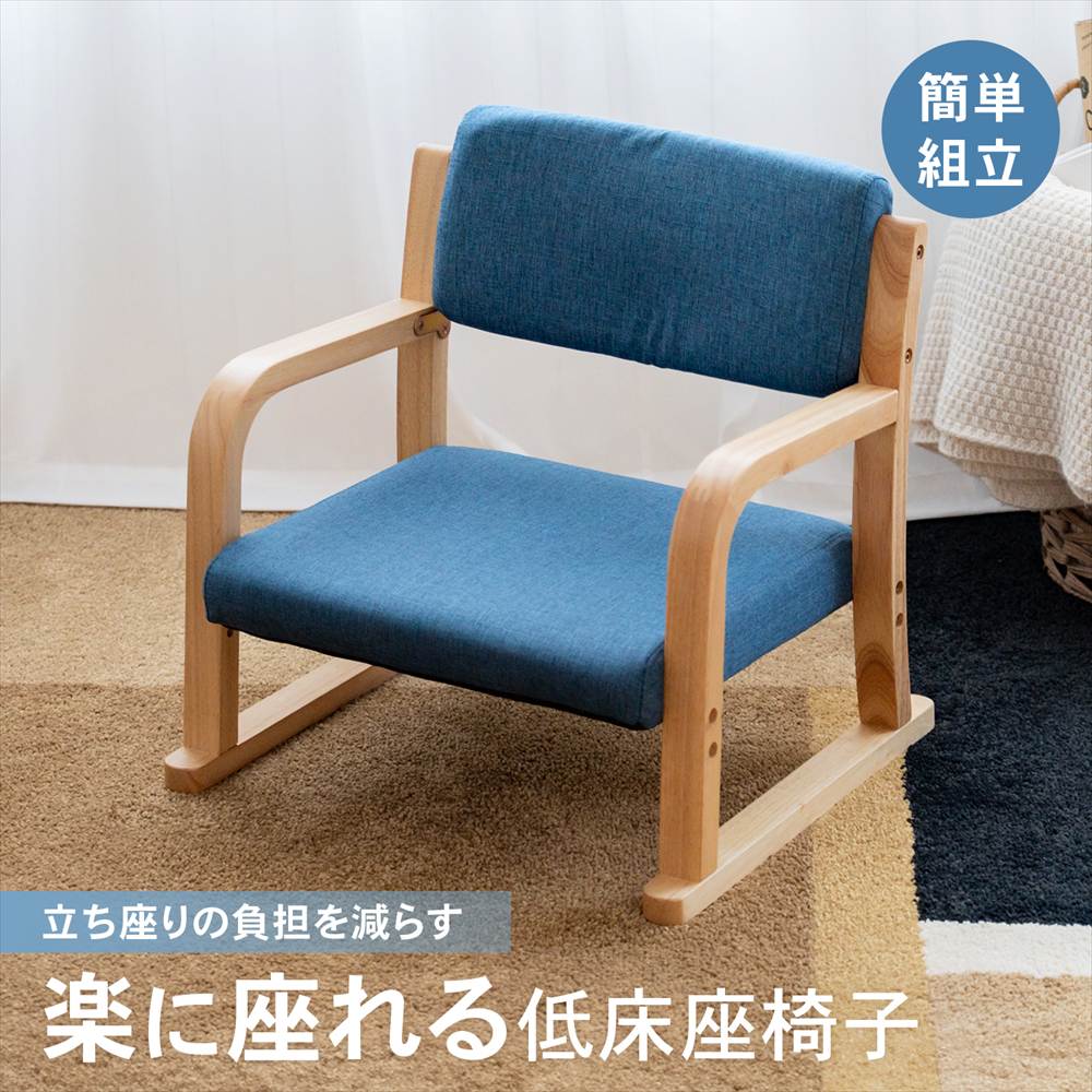 楽天市場】背もたれ座椅子 F-ZF01 ネイビー DCM : DCMオンライン