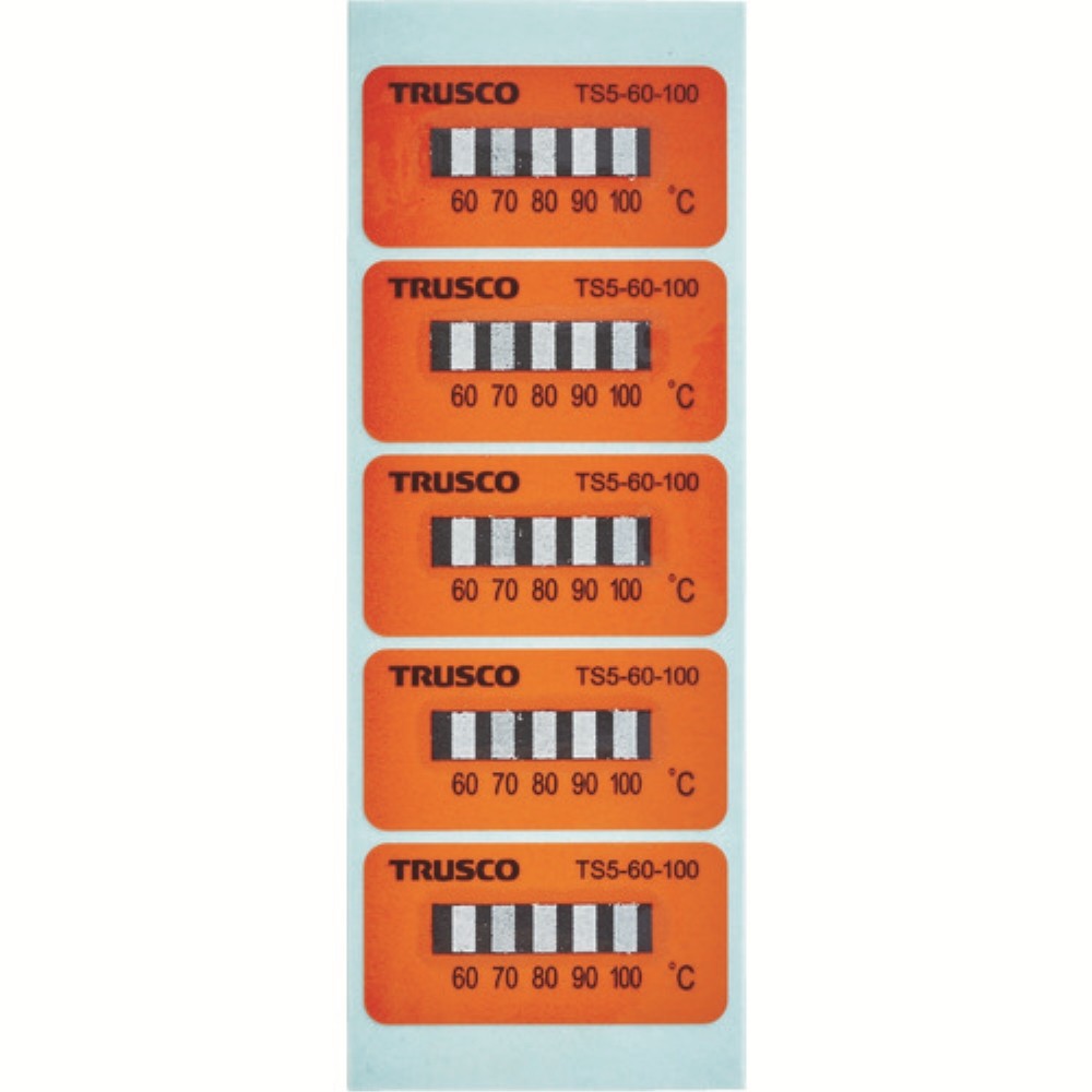 【メーカー直送T】ＴＲＵＳＣＯ　温度シール５点表示不可逆性６０℃～１００℃（４０枚入り） TS560100 6,272円