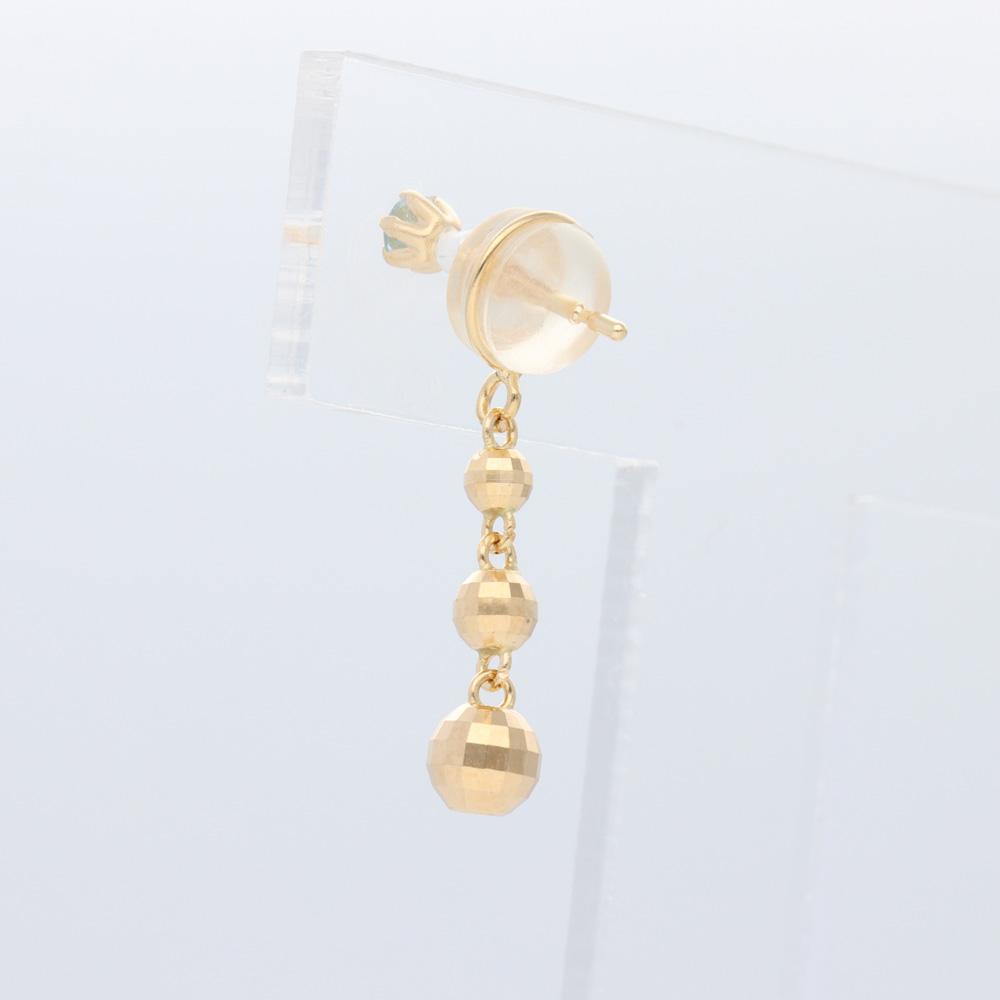 市場 ピアス ミラーボール シリコンキャッチ シリコン 刻印入 ペア バックキャッチ 18金 揺れる レディース 18k キャッチ K18 バック キャッチピアス おしゃれ