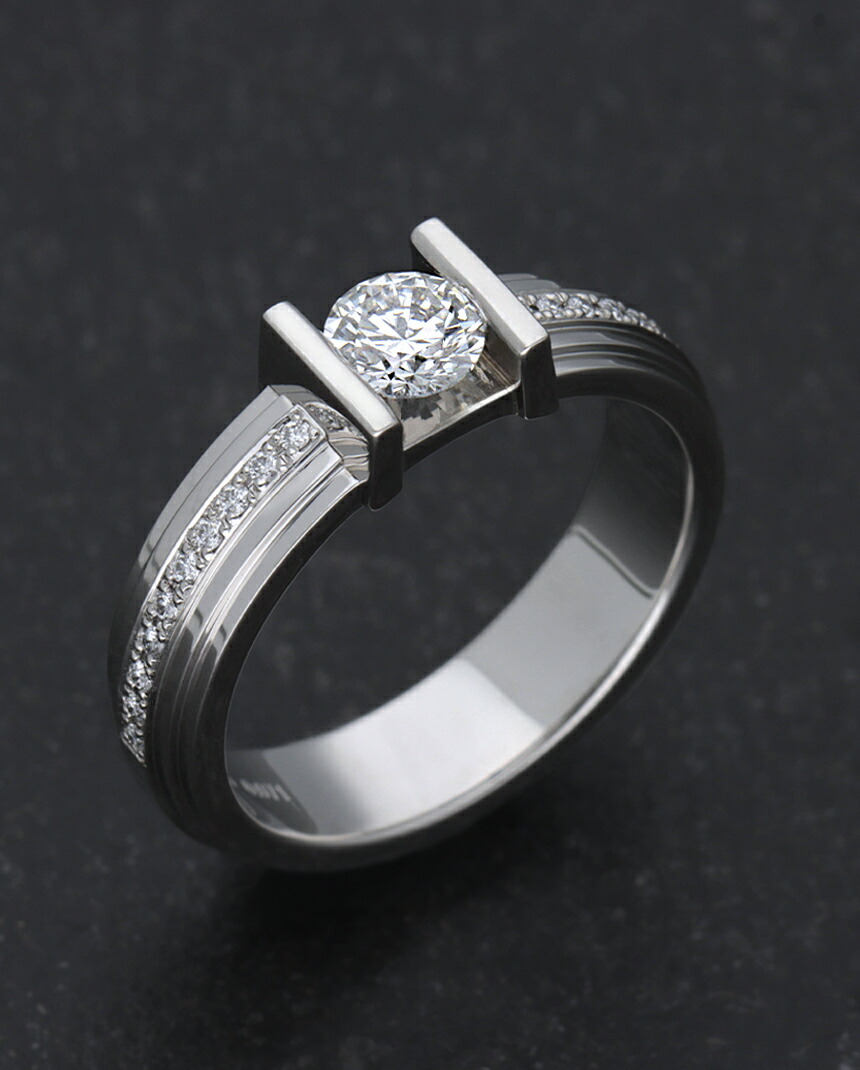 エトナ etna PT950ダイヤモンド リング カスケード cascade engagement ring 3～25号 ニッケルフリー