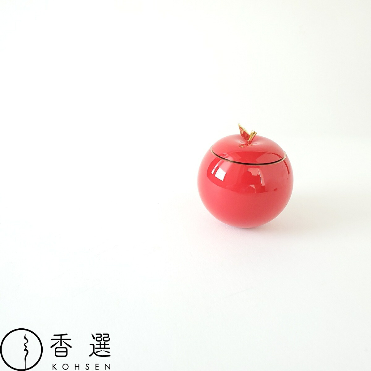 魔法のおりん Apple ゴールド×レッド×レッド 魔法 国産品 おしゃれ シンプル りんごりん ペット モダン リン お輪 おりん 高岡製品 金物 仏具 手元供養|お香・お線香・フレグランスの香選