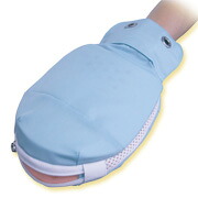 竹虎 セーフミトン2 ブルー 1双入(適応手首廻り:13~22cm/手の長さ:14~20cm) ミトン型手袋 自己抜去対策|介護・健康用品相談 吉縁