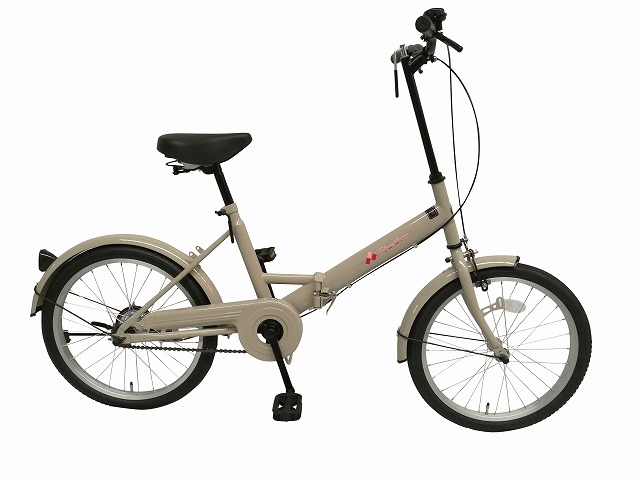 【貨物輸送無料】折り畳み銀輪 音楽的リズム20 折りたたみ M011-RH200BKND ベージュ 黒いこと 象牙色