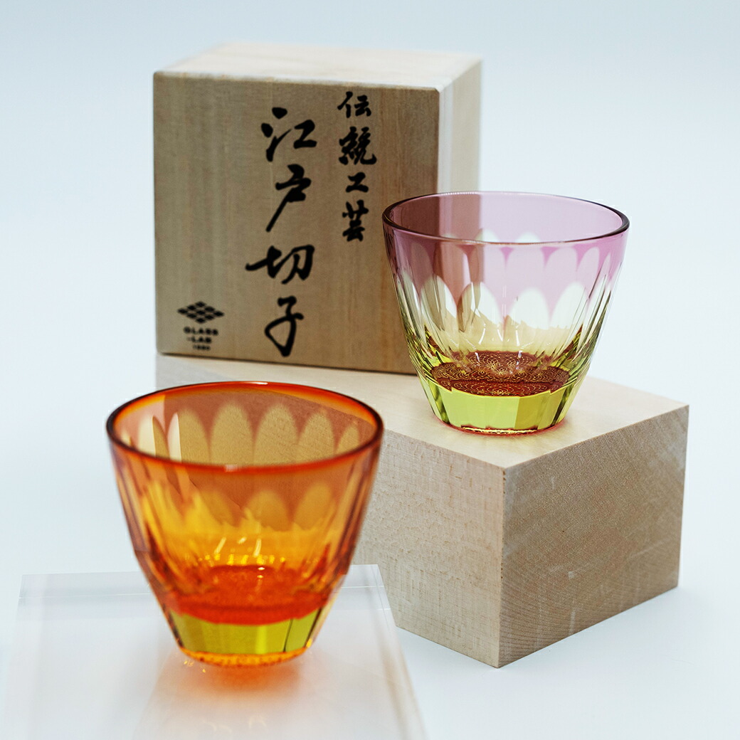 楽天市場】手づくり 彫刻 伝統工芸品 GLASSLAB 江戸切子 椎名切子 砂