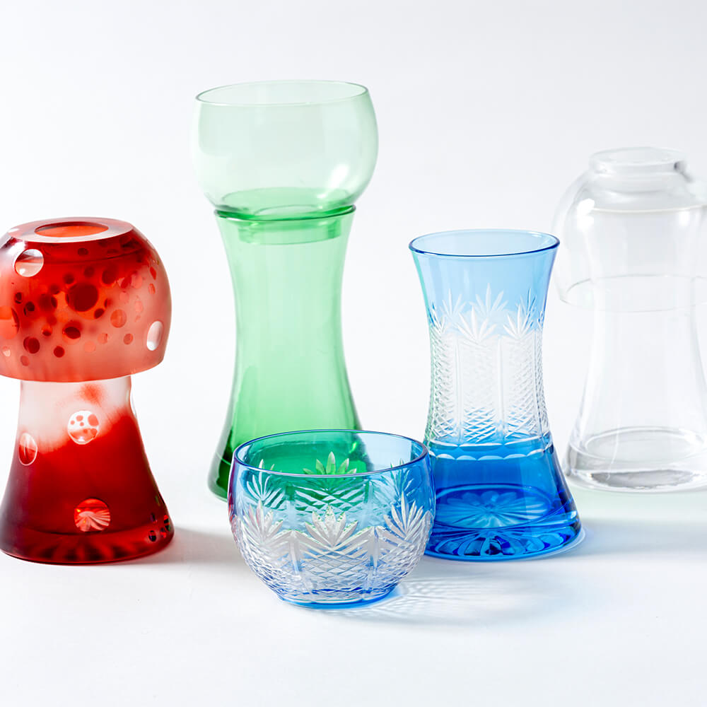 楽天市場】江戸硝子 花器 ギフト 伝統工芸品 中金硝子総合株式会社 EDO