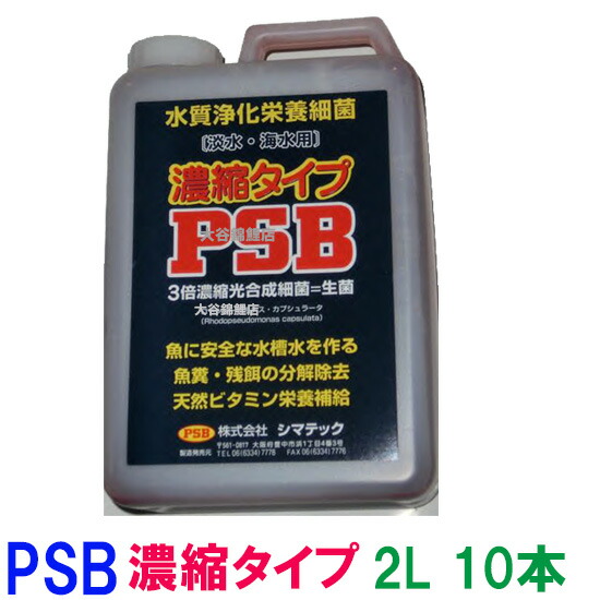 最先端 楽天市場 シマテック Psb 3倍濃縮タイプ 2l 10本 1箱 送料無料 但 一部地域送料別途 大谷錦鯉店 在庫有 Lexusoman Com