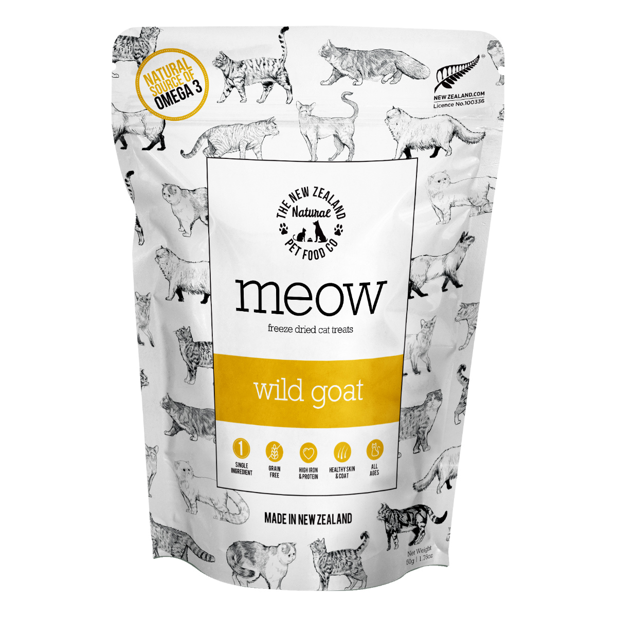 MEOW（ミャウ） フリーズドライキャットトリーツ ワイルドゴートトリーツ 50g