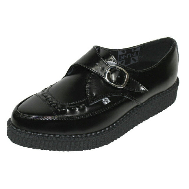 貨物輸送無料！TUK Pointed Low SoleA8520黒いこと紅茶.ユー.ケーラバーソール