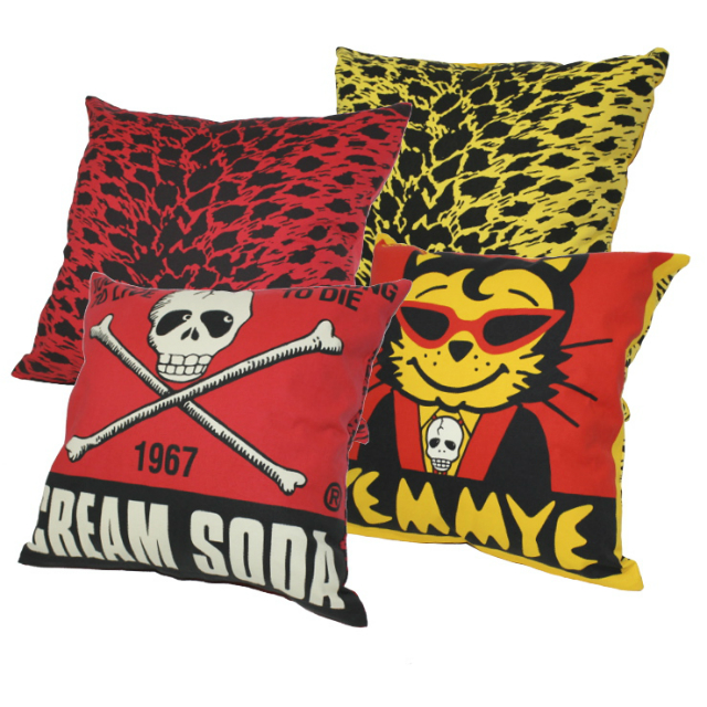 新品 クリームソーダ ティミー ドクロ ヒョウ柄 クッションカバー 2枚セット Amazon.co.jp: ☆CREAM SODA 『 TEMMYE 』 クッションカバー