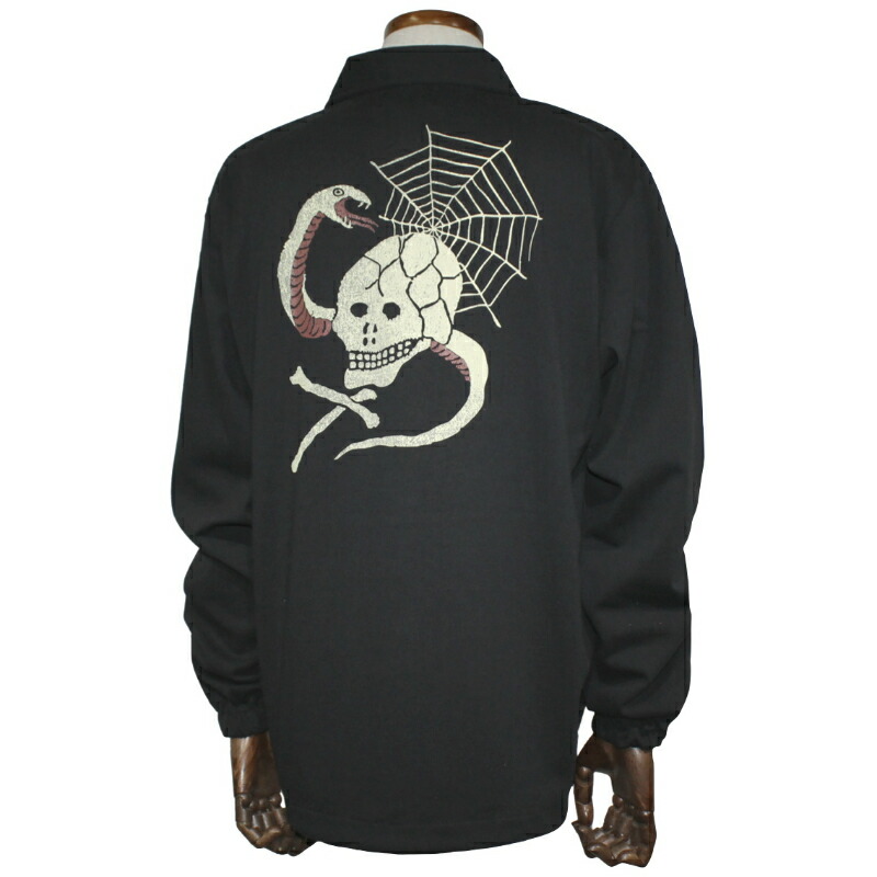 グッドロッキンコットンジャージープリントコーチジャケットSKULL＆SNAKEGood Rockin