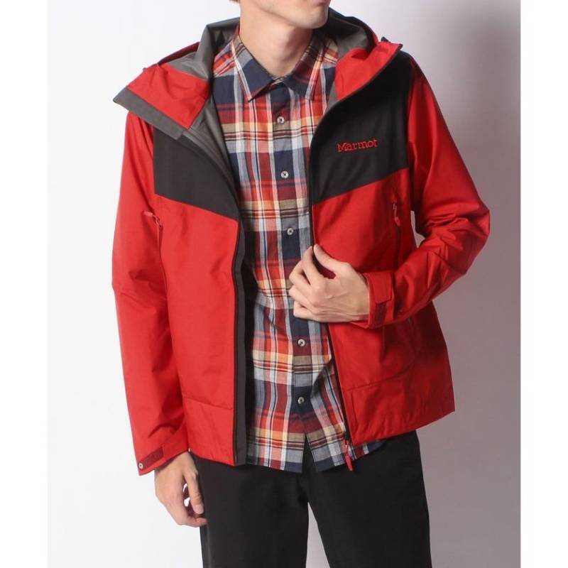 Marmot マーモット メンズ コモド ジャケット マーモットレッド ブラック M S Comodo Jacket Tomqjk02 Mrbk Psicologosancora Es