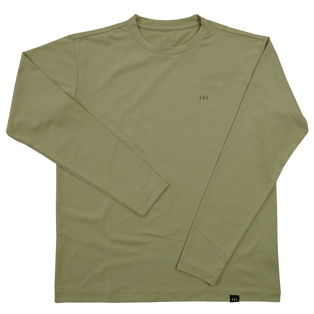 【最大P20倍！3/11 1:59迄】FOREST WARDROBE フォレストワードローブ ロングスリーブ ドライ タッチ ティー［メンズ］/ LS DRY TOUCH TEE F1400206 ASH画像