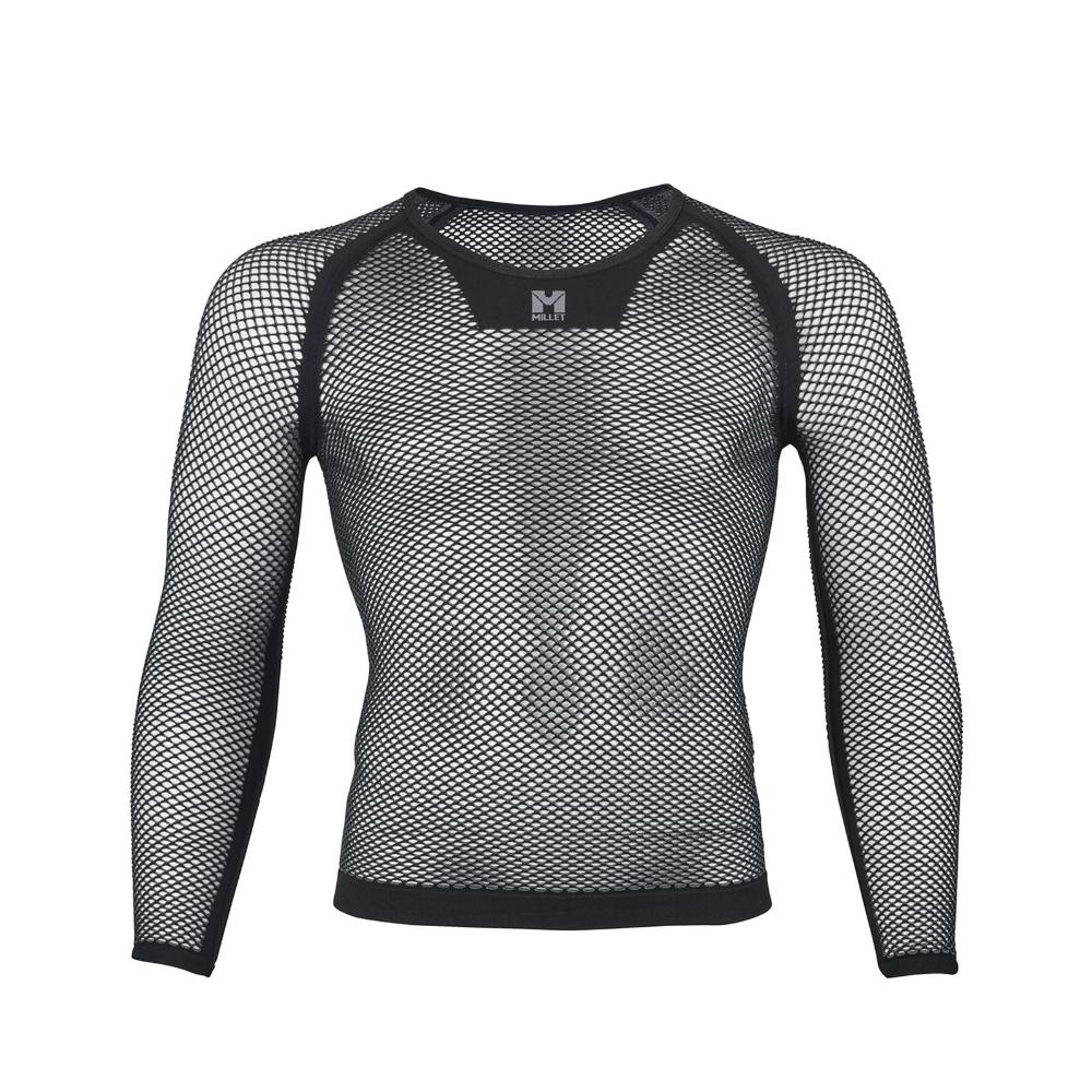 【最大P5倍！4/14迄 19:59迄】MILLET ミレー ドライナミック メッシュ 3/4 スリーブ クルー / DRYNAMIC MESH 3/4 SLEEVE CREW MIV01356 N0247