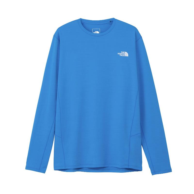 【クリアランス】THE NORTH FACE ザ・ノース・フェイス ロングスリーブフラッシュドライスリーディークルー［メンズ］/ カラー：CB（クリアレイクブルー）/ LS Flash Dry 3D Crew NT62506 CB