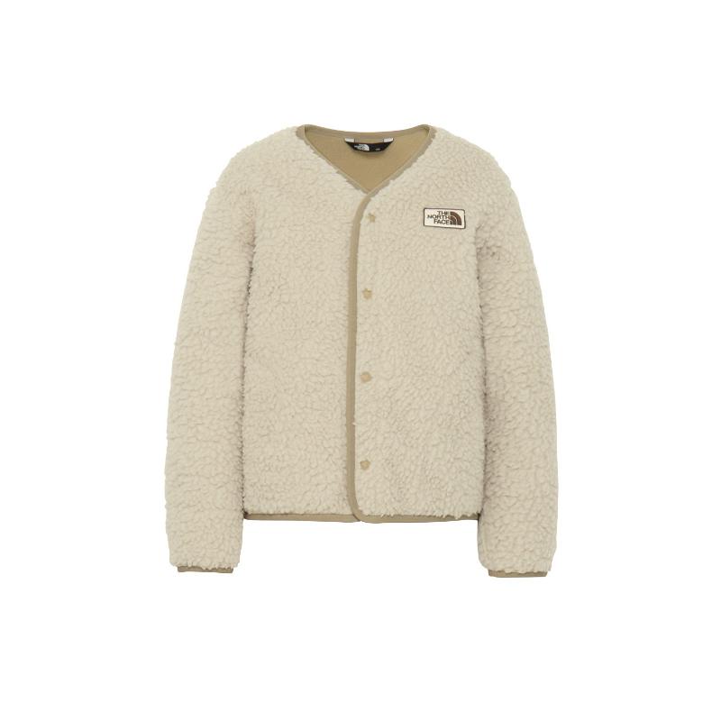 【最大P5倍！7/31迄】THE NORTH FACE ザ・ノース・フェイス カドルフリースカーディガン［キッズ］ / カラー：FI（フォッシルアイボリー）/ Cuddle fleece cardigan NAJ72430 FI｜好日山荘Webショップ