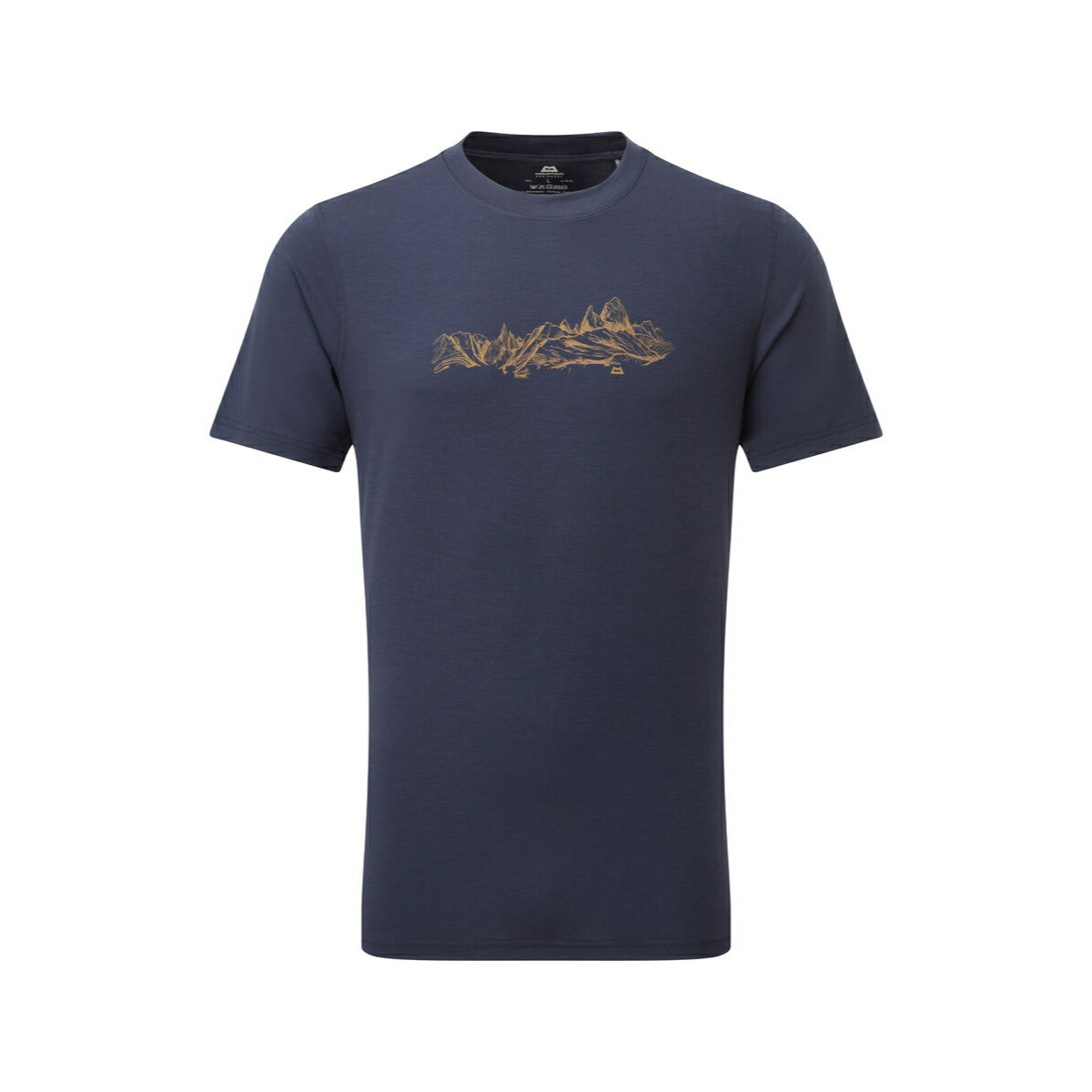 【最大P10倍！4/18迄】MOUNTAIN EQUIPMENT マウンテンイクィップメント グラウンドアップ スカイライン Tシャツ[メンズ]/ カラー：C201（D.NAVY）/ Groundup Skyline Mens Tee ME5SMST013 C201