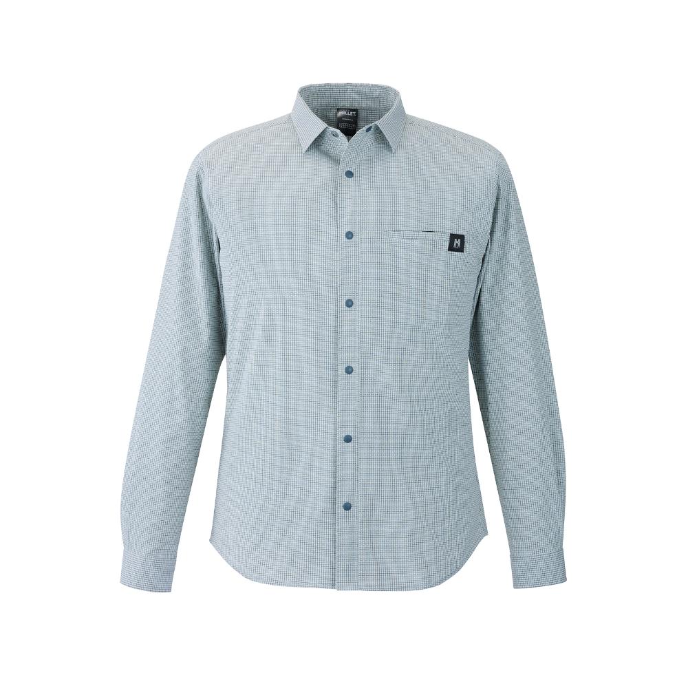 MILLET ミレー インセクト バリヤー チェックシャツ ロングスリーブ［メンズ］/ カラー：N0247（BLACK-NOIR）/ IB CHECK SHIRT LS M MIV03194 N0247