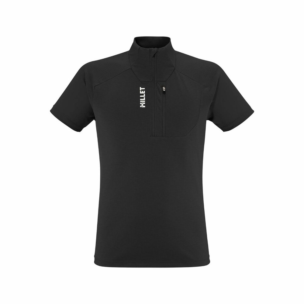 【楽天市場】【クリアランス】MILLET ミレー / カメット ジップTシャツ ショートスリーブ [メンズ] / カラー：N0247
