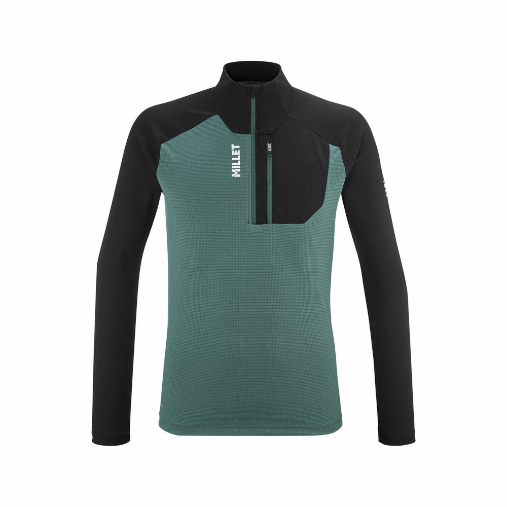 【楽天市場】【クリアランス】MILLET ミレー / カメット ジップTシャツ ロングスリーブ [メンズ] / カラー：N9300
