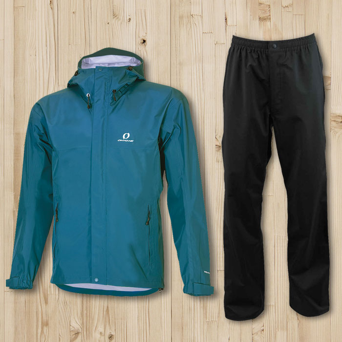 【最大P5倍！7/31迄】ONYONE オンヨネ ブレステックレインスーツ［メンズ］/ カラー：559（ブルーグリーン）/ MEN'S BREATH TECH RAIN SUITS ODS97030 559｜好日山荘Webショップ