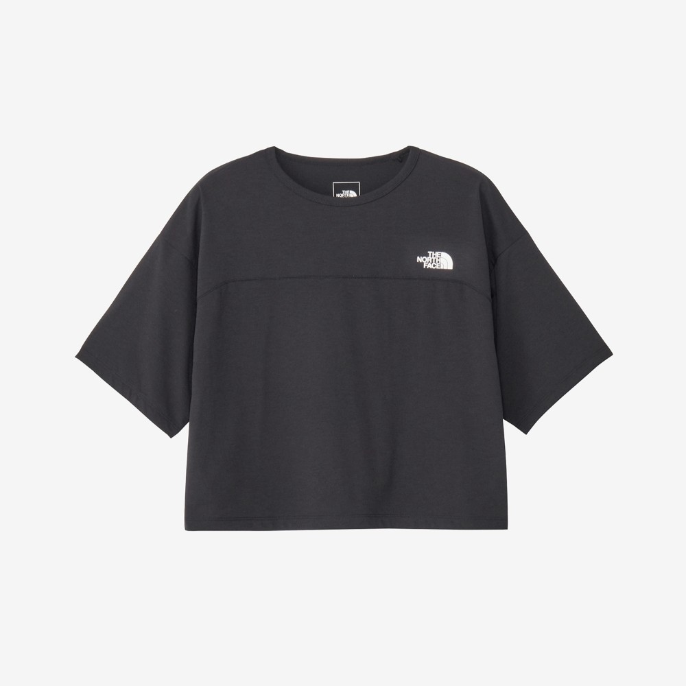 【最大P10倍！4/18迄】THE NORTH FACE ザ・ノース・フェイス ショートスリーブ ES ワイドティー［レディース］/ カラー：K（ブラック）/ NTW32597 K