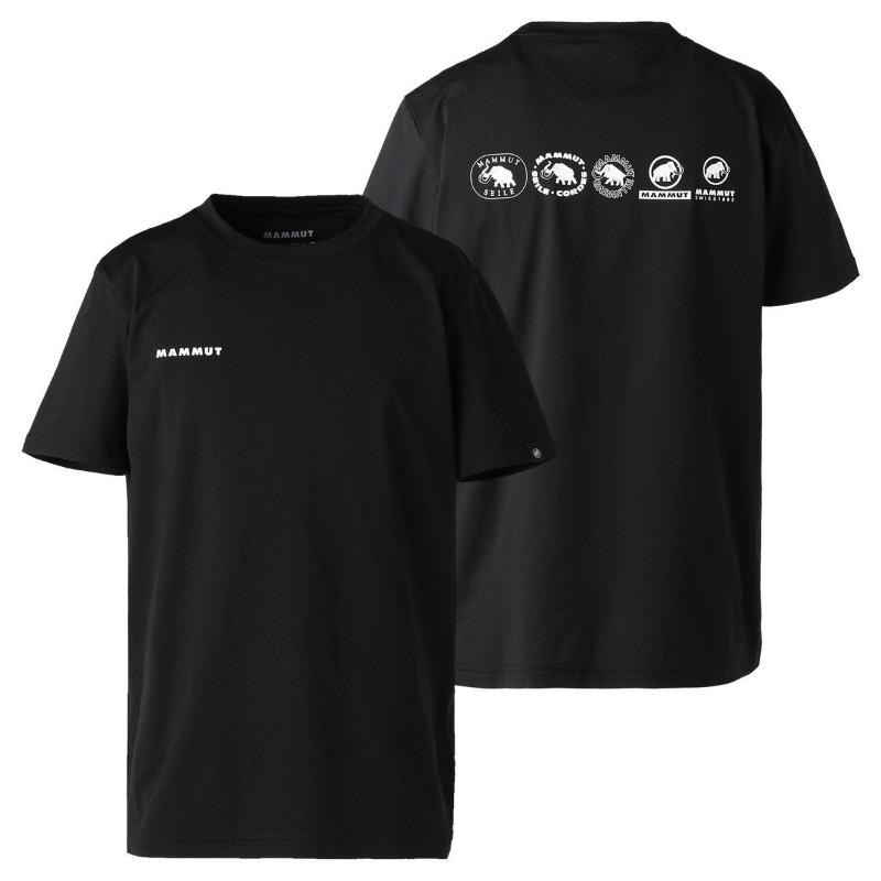 【最大P5倍！4/14迄 19:59迄】MAMMUT マムート QDロゴヒストリーP1プリントTシャツAF［メンズ］/ カラー：0001（black）/ QD Logo History P1 Print T-Shirt AF 1017-07920_0001