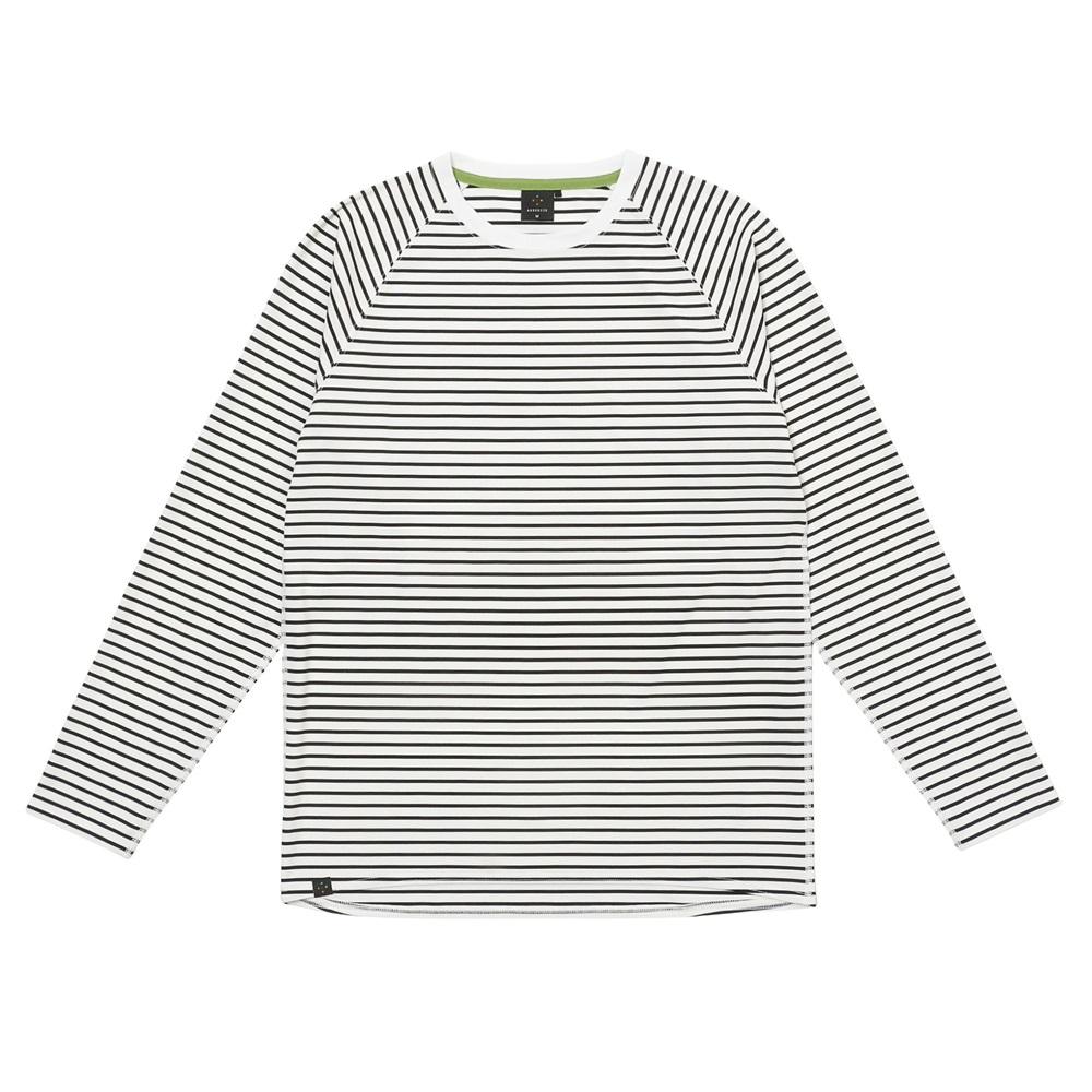 NEW! AXESQUIN アクシーズクイン サンプルーフボーダーロングスリーブティー / カラー：B78（ブラック/ホワイト）/ Sunproof Border LS Tee 011164_B78 10,725円