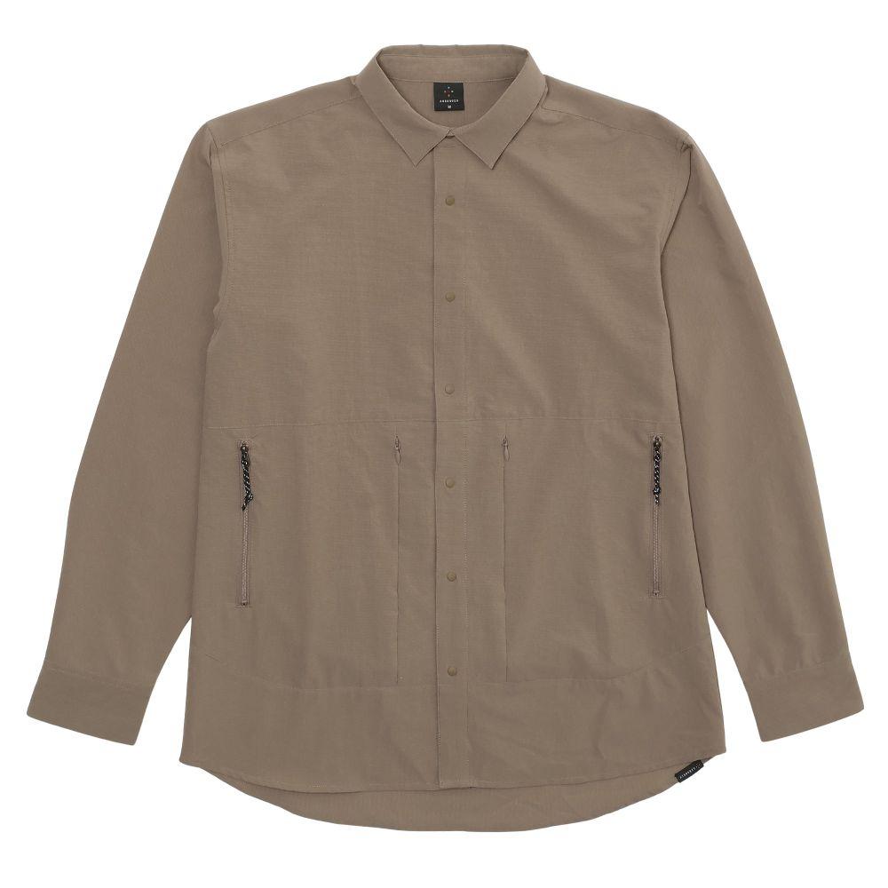 【クリアランス】AXESQUIN アクシーズクイン ロングスリーブベンチレーションシャツ / カラー：G61（グレージュ）/ LS Ventilation Shirt 011188-G61｜好日山荘Webショップ