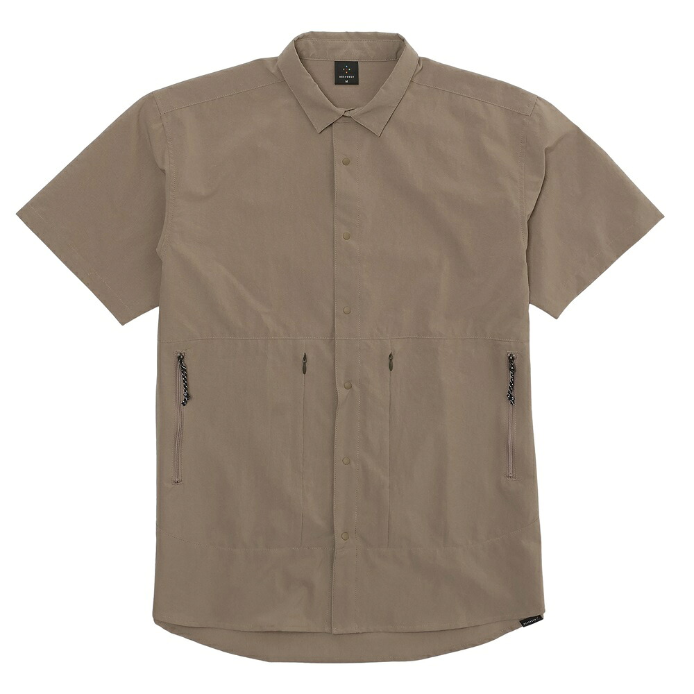 【クリアランス】AXESQUIN アクシーズクイン ショートスリーブベンチレーションシャツ［メンズ］ / カラー：G61（グレージュ）/ SS Ventilation Shirt 011189-G61｜好日山荘Webショップ