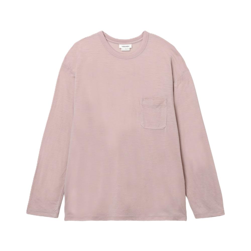 NEW! icebreaker アイスブレーカー メリノ150 LS ポケットティー[ユニセックス] / カラー：PQ（ピンククウォーツ・PQ）/ IB0A57DB_PQ