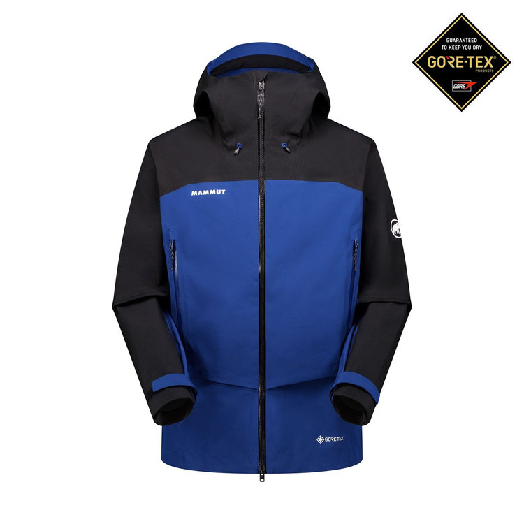 NEW! MAMMUT マムート アルパイン ガイド HS フーデッド ジャケット AF[メンズ] / カラー：50668（tschiel-black）/ Alpine Guide HS Hooded Jacket AF Men 1010-31331_0668