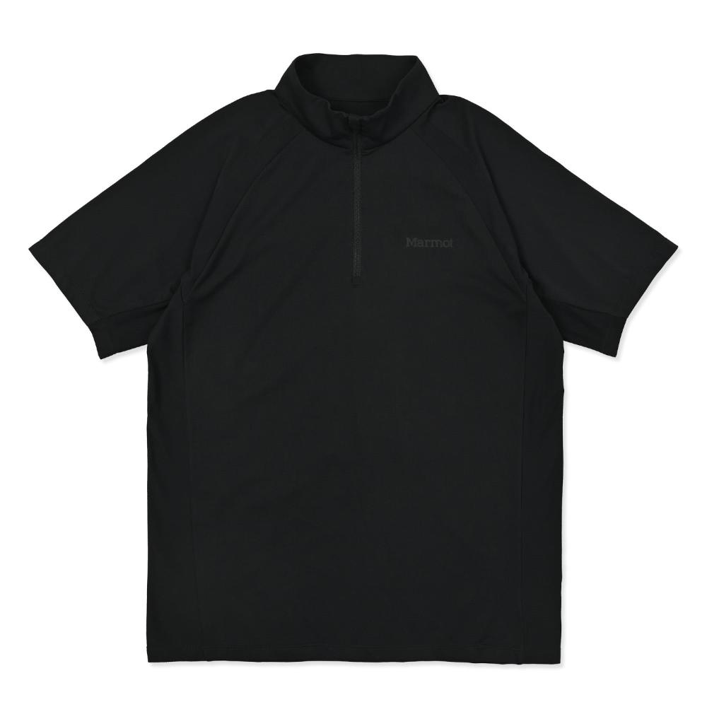 NEW! Marmot マーモット クライムスキン ハーフジップショートスリーブ[メンズ] / カラー：C001（BLACK）/ Climb Skin Half-Zip SS MTSS26MST044_BK