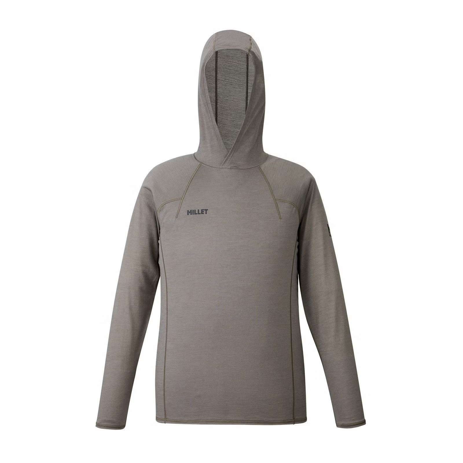NEW! MILLET ミレー ウビック ウール フーディ ロングスリーブ［メンズ］ / カラー：N9904（DORITE）/ UBIC WOOL HOODIE LS M MIV02173_N9904
