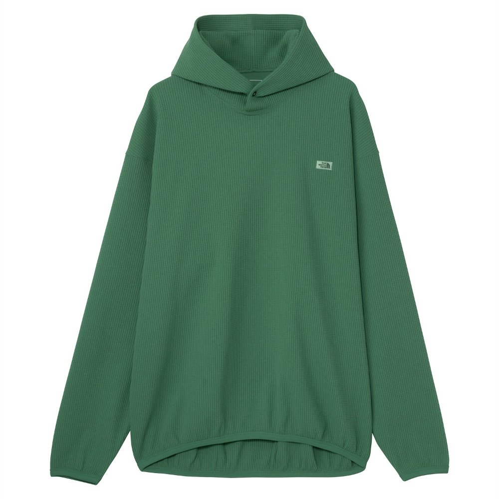 【クリアランス】THE NORTH FACE ザ・ノース・フェイス エンライドワッフルフーディ［ユニセックス］ / カラー：FG（フォリッジグリーン）/ Enride Waffle Hoodie NT62561-FG｜好日山荘Webショップ