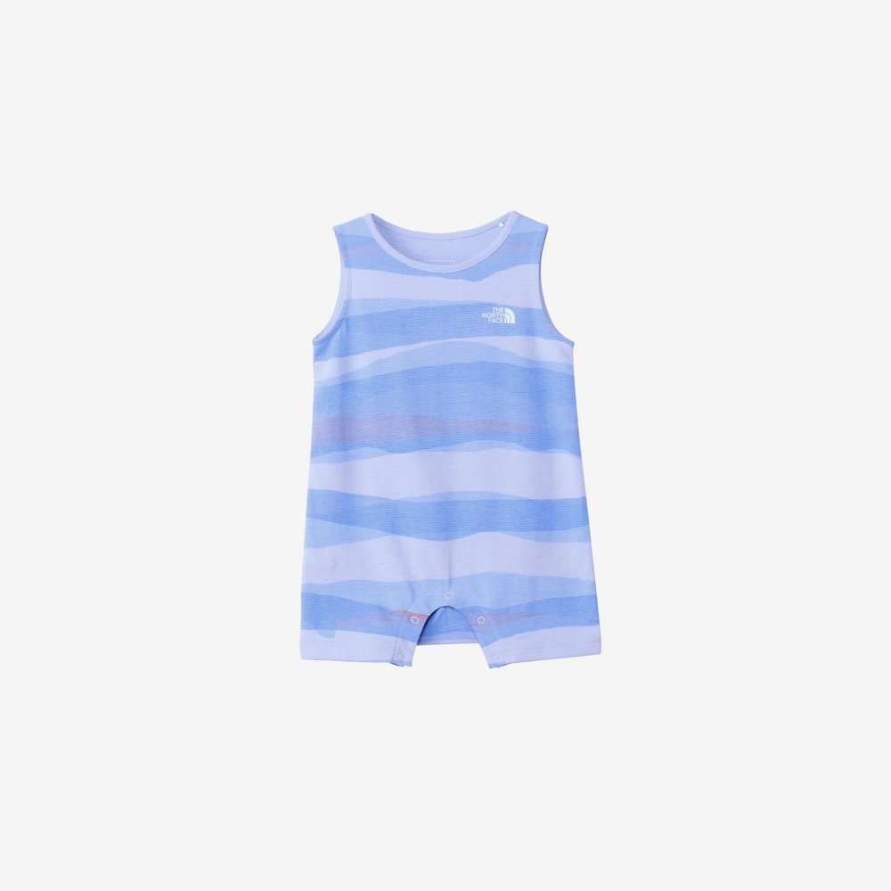 NEW! THE NORTH FACE ザ・ノース・フェイス リトルブリーズスリーブレスロンパース［ベビー］ / カラー：BB（ブルーブルーリー）/ Little Breeze Sleeveless Romper NTB12568_BB