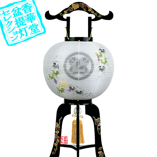 盆提灯 当社の 盆提灯 家紋入行灯 3本足 本蒔絵 つた高盛蒔絵 号 桐箱 袱紗付 木製 絹張二重 書き絵 つた 高さ90cm 火袋径 幅 37cm As ゞ 配送区分 ｈ 宅配便のみ 一部地域除き 送料無料 Www Amarinthaisj Com