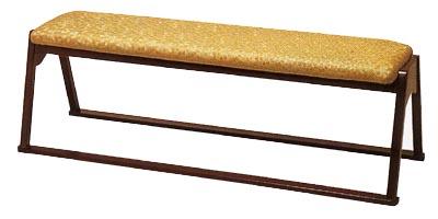 楽天市場】【社寺用/和室設備】背付三人用椅子幅137.5cm×奥行51cm×高さ