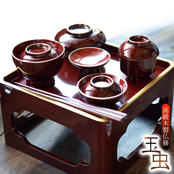 CM80 時代木製漆器 流水笹竹尾長鳥 金蒔絵 黒塗 四方膳 足付 五客 吸物膳 アイテムから探す,盆/膳 | 器や 響来（UTSUWAYA HIBIKI）