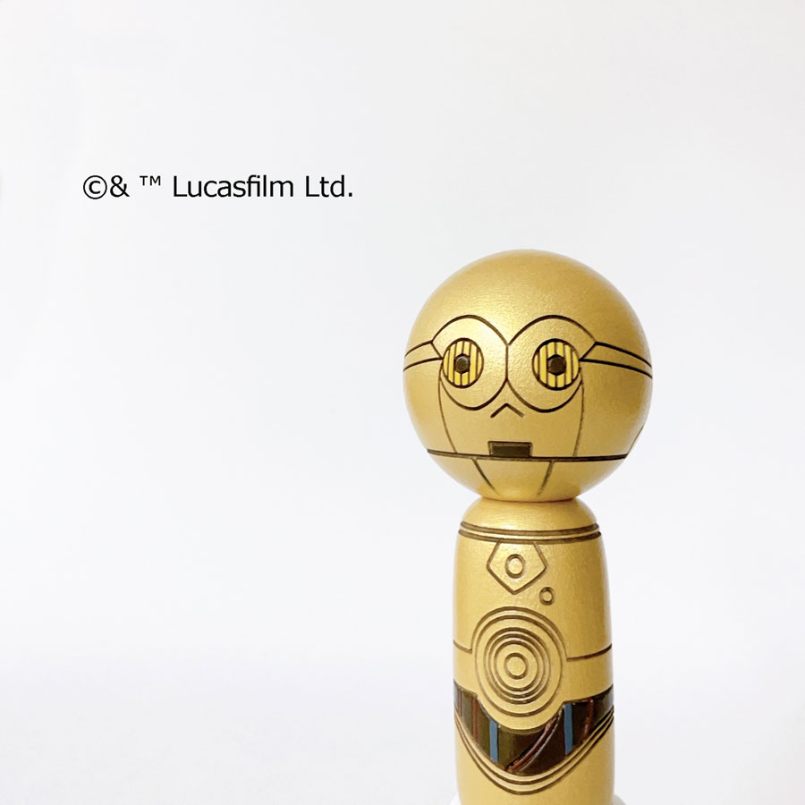 楽天市場】STAR WARS C-3PO こけし 【 卯三郎こけし 】 スターウォーズ