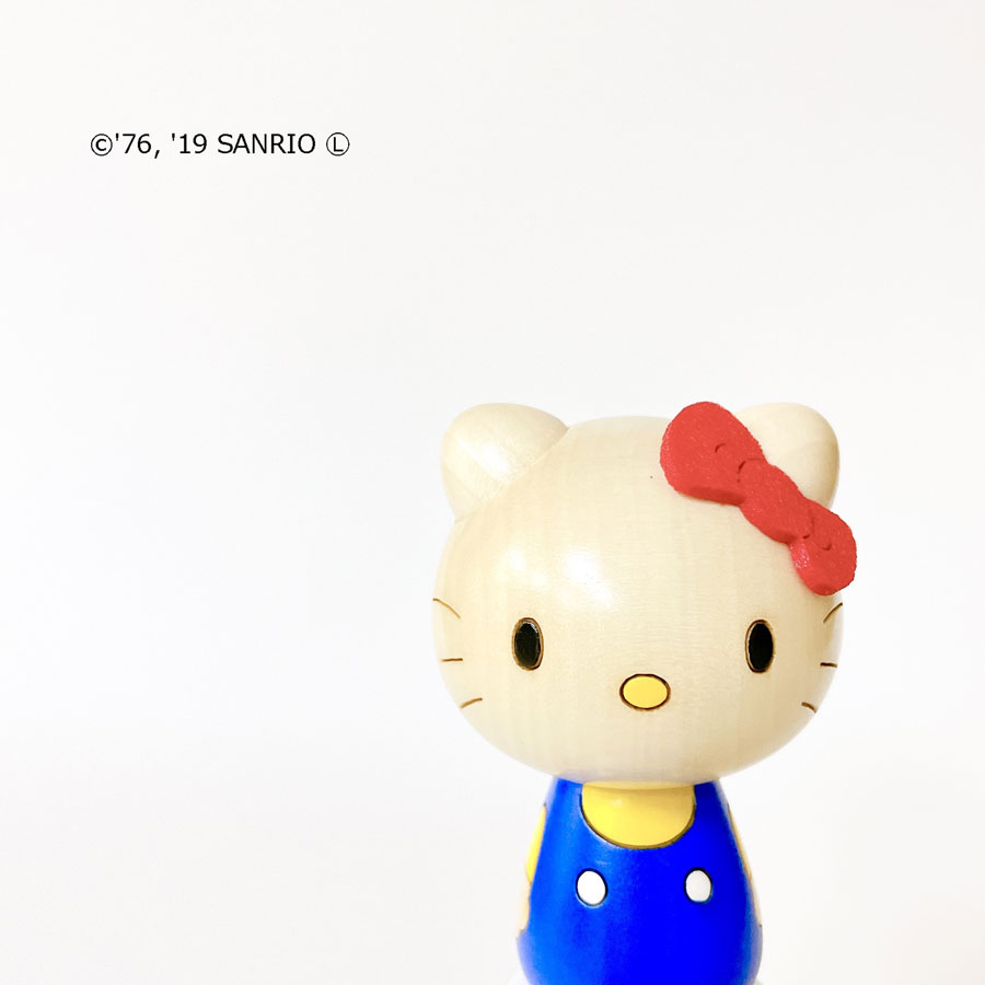 ハロ キティ こけし キティ プレゼント ギフト かわいい おうち時間 暮らし Stayhome 癒し インテリア 木製 日本製 伝統工芸品 キティちゃん サンリオ 猫 ネコ リボン 卯三郎こけし 雑貨 置物 グッズ コラボ コラボレーション 全商品オープニング価格