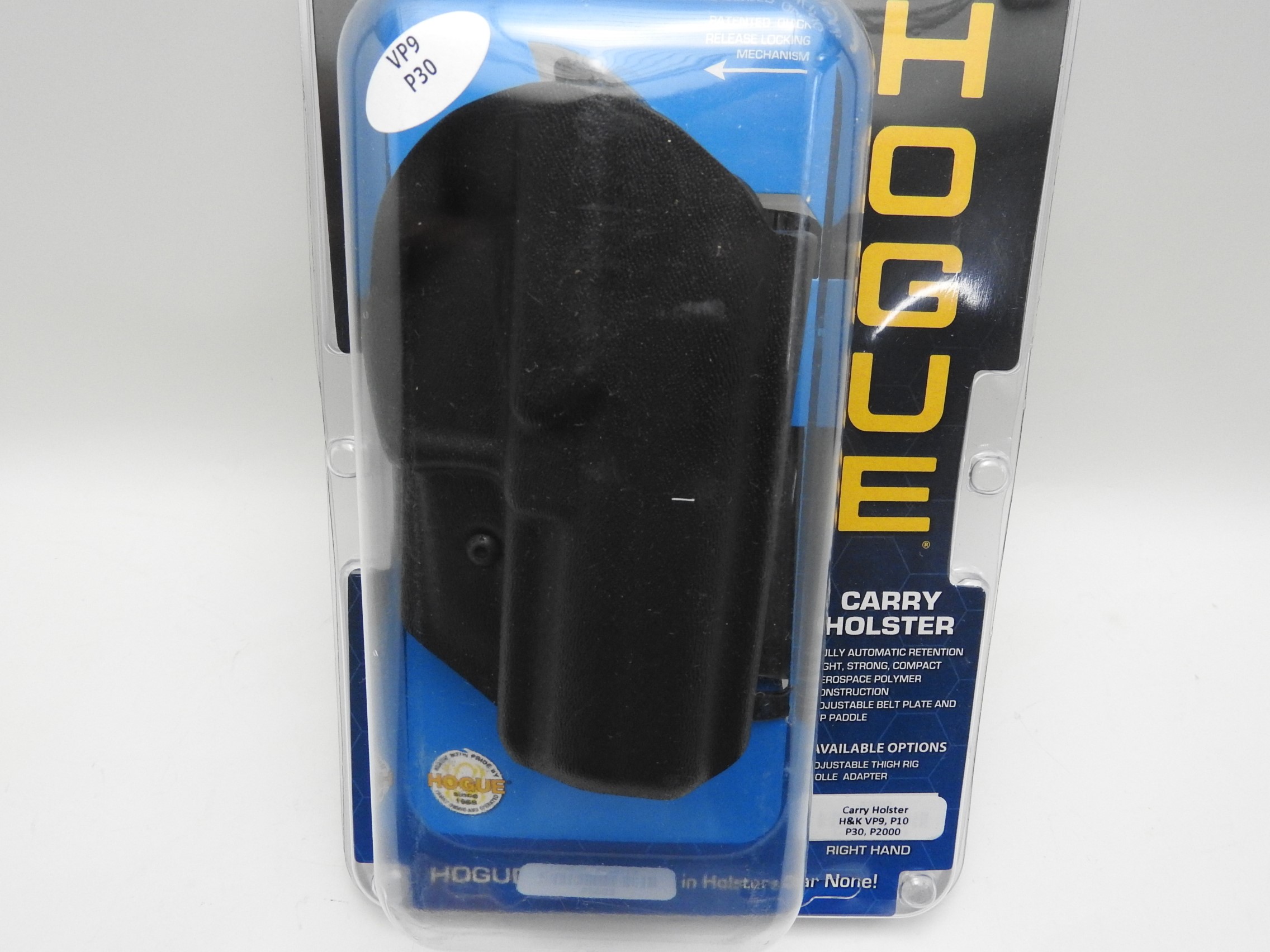 ホーグ Hogue HK VP9 P10 P30 P2000 キャリー ホルスター ブラックガスガン エアガン (hogueblackholster)
