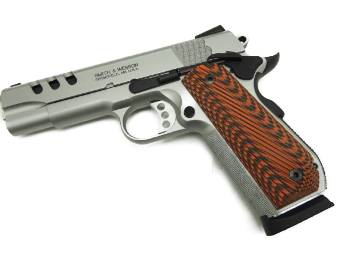 BWC BWC モデルガン S＆W SW1911 PC 4.25インチ 発火式 ブローバック 45ACP ダブルキャップカート付 (sw1911pc)  オールシルバー/スライドシルバー SW1911