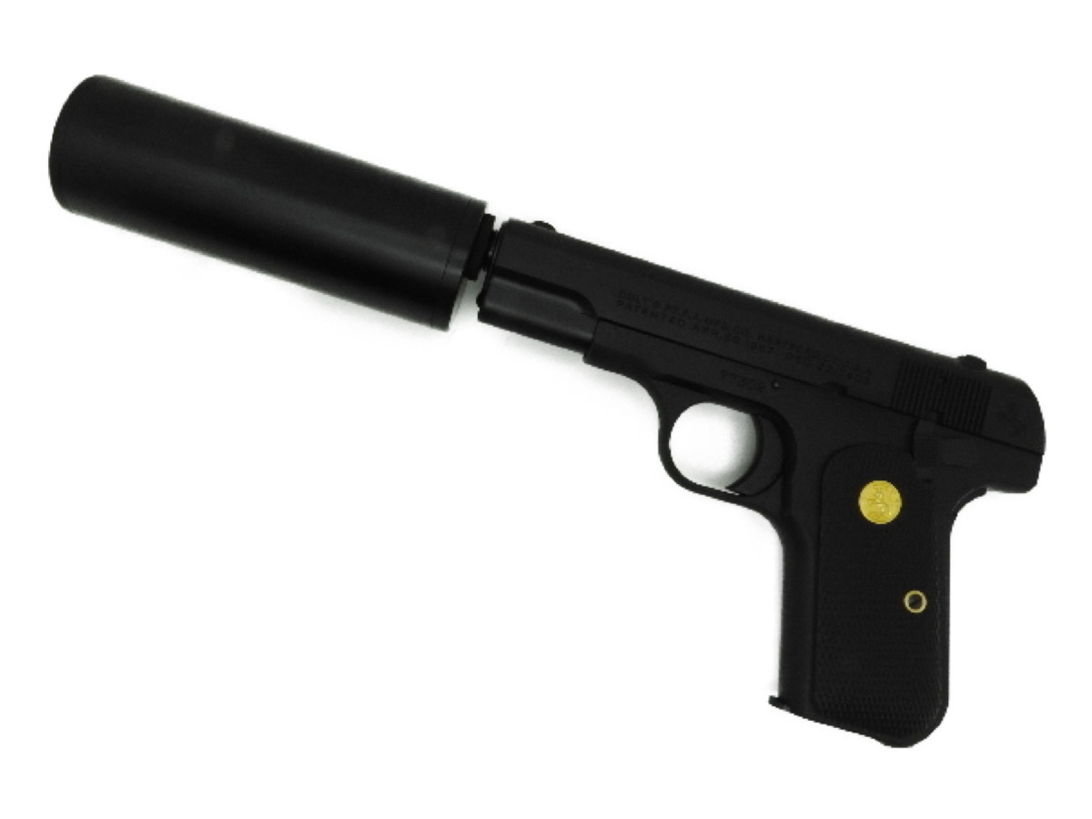 【P10倍！全商品！ 5/27 1:59まで】 クラフトアップルワークス CAW･MULE モデルガン 32オート 32AUTO キラーサプレッサー モデルガン コルト COLT HW 発火式 MGCリバイバル 18歳以上  (4580628900365)