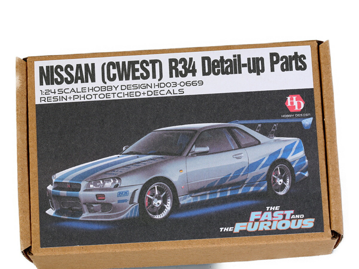 【P5倍以上★全商品 4/14 20:00から】 ホビーデザイン HOBBY DESIGN 1/24 トランスキット Cウエスト 日産 スカイライン GT-R R34 タミヤ対応 HD03-0669 (hd030669)